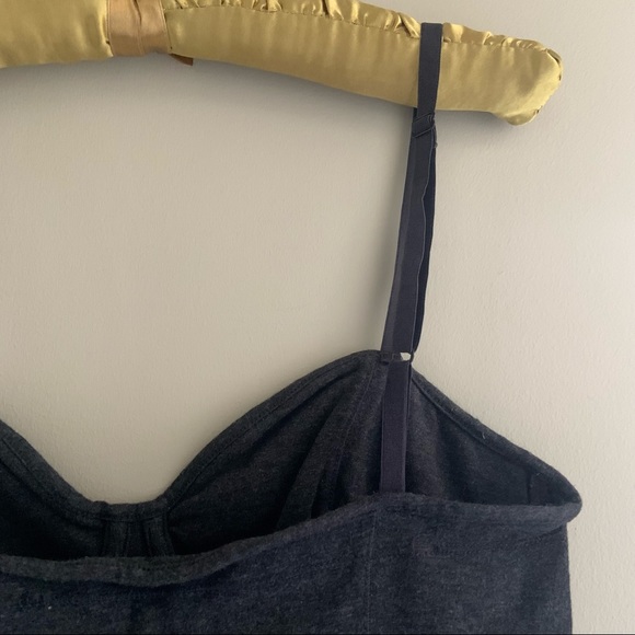 Aritzia Talula Grey Bustier Style Tank Top - Picture 3 of 5